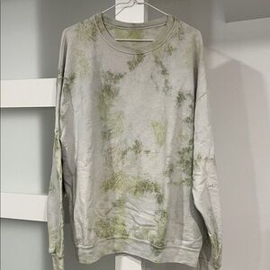 Green Tie-Dye Sweater